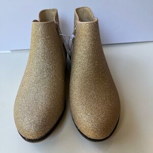 NEW Size 5 Girls Gold Ankle Booties